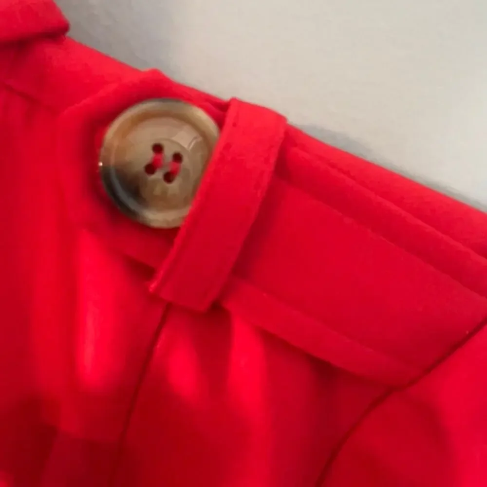 New without tags Walter Baker Freya Red Trench Coat Jacket Size Small - Picture 11 of 16